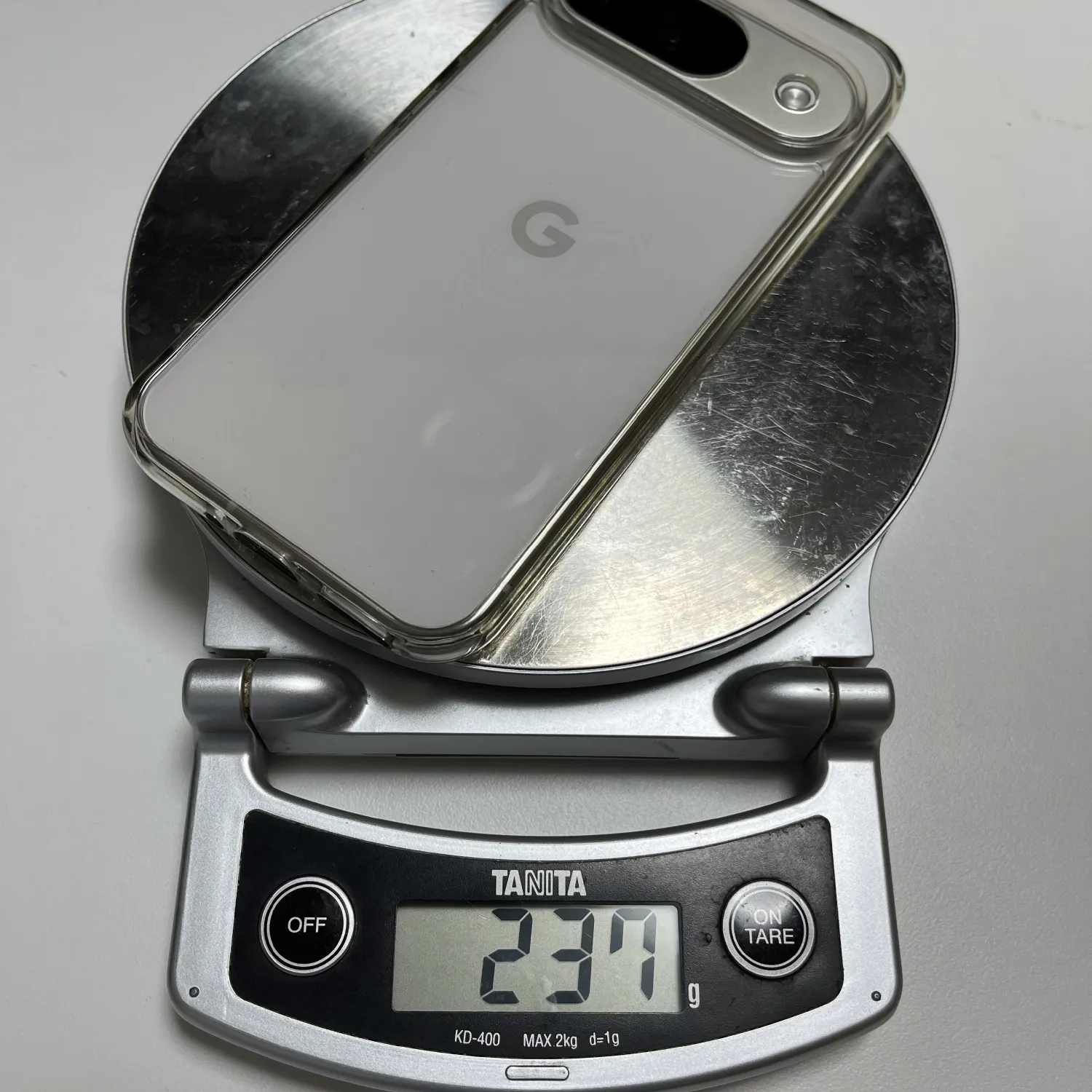 google pixelの重さ測定